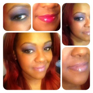 Heavy Purple smokey eye...