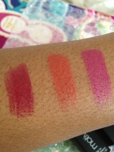 lipstick swatches