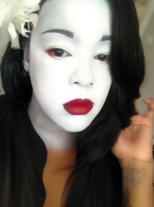 Traditional skin and full lips