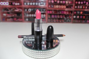 Mac Plum lip pencil and Chatterbox lipstick 